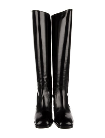 Prada Leather Riding Boots