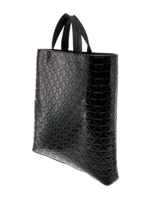 Prada Enameled Metal Triangle Tote