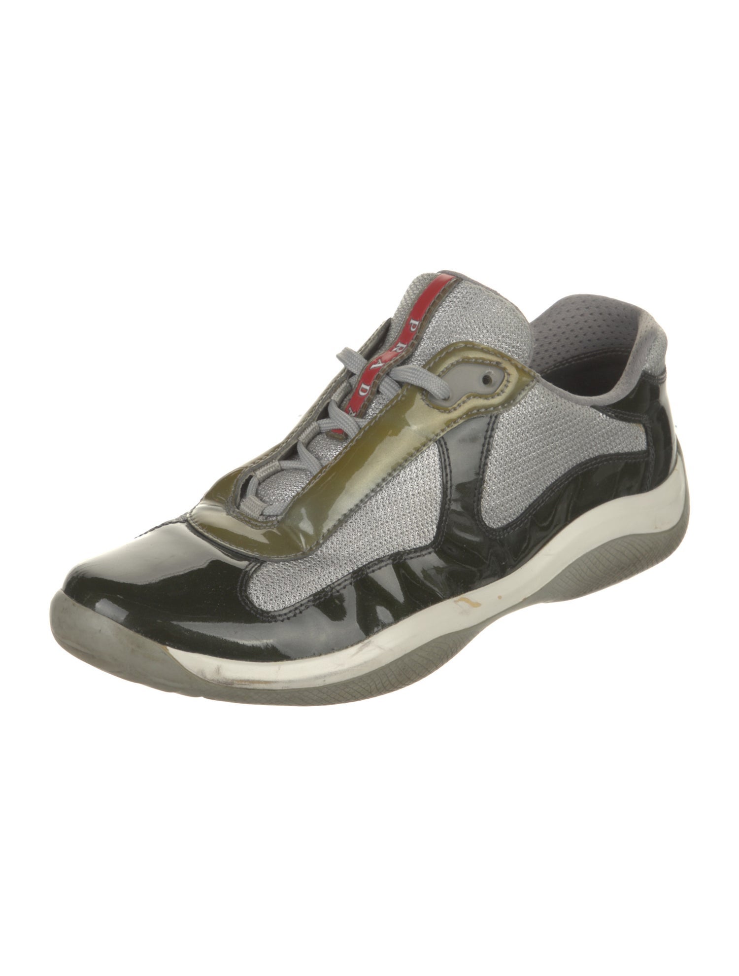 Prada Mesh Colorblock Pattern Sneakers