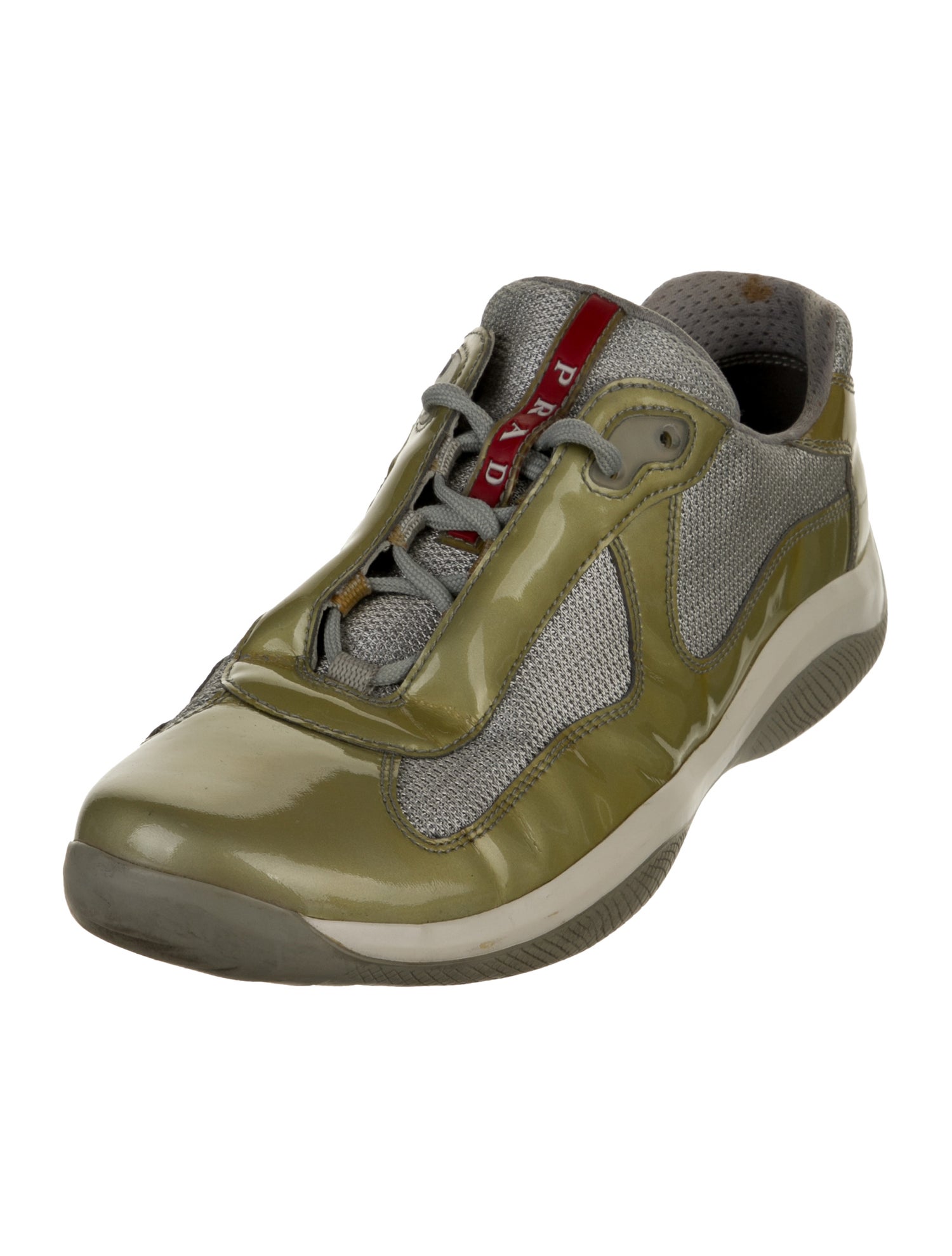 Prada Sport Mesh Colorblock Pattern Sneakers