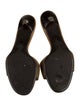 Prada Suede Leather Trim Embellishment Slides