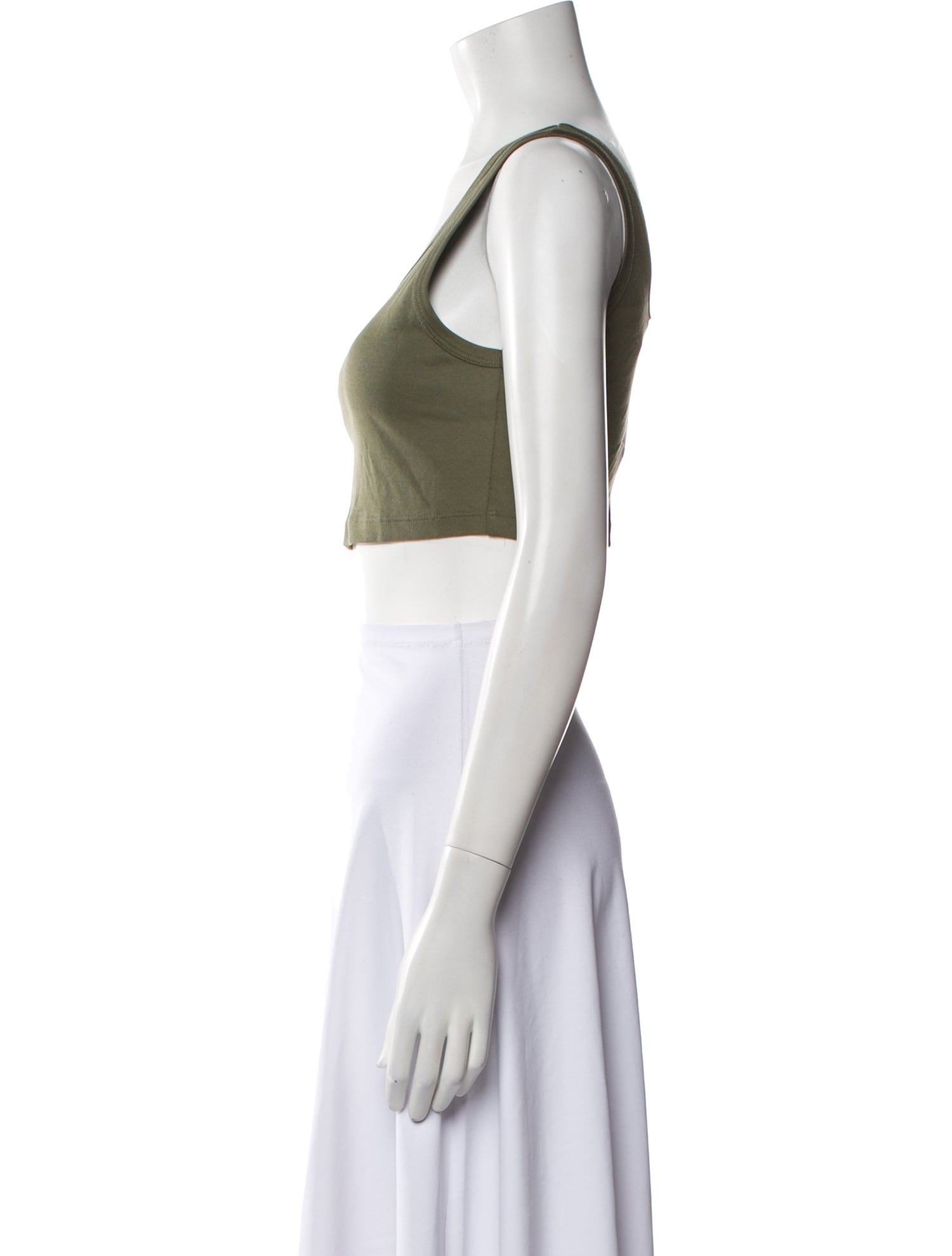 Prada 2023 Scoop Neck Crop Top