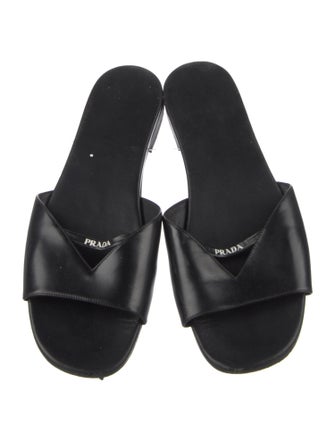 Prada Leather Slides
