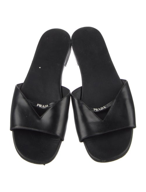 Prada Leather Slides