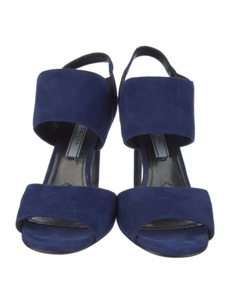Prada Suede Slingback Sandals