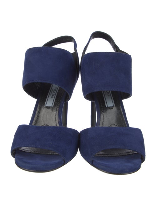 Prada Suede Slingback Sandals