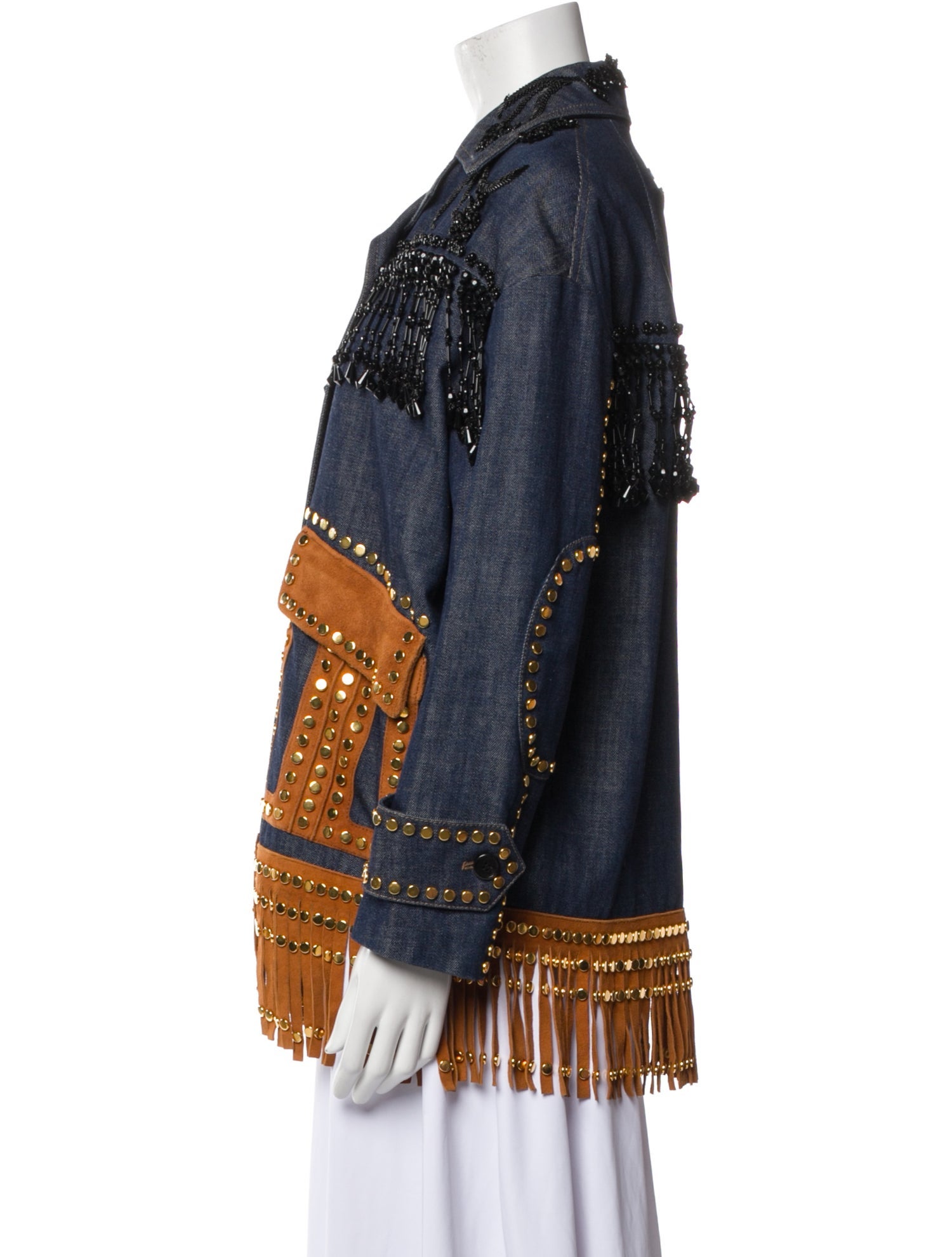 Prada 2017 Printed Denim Jacket