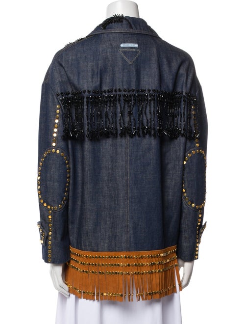 Prada 2017 Printed Denim Jacket