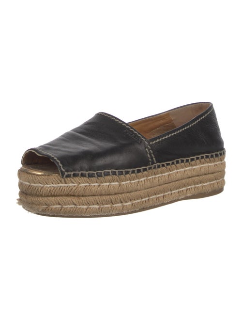 Prada Leather Espadrilles