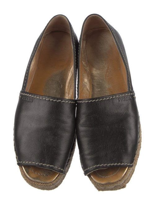 Prada Leather Espadrilles