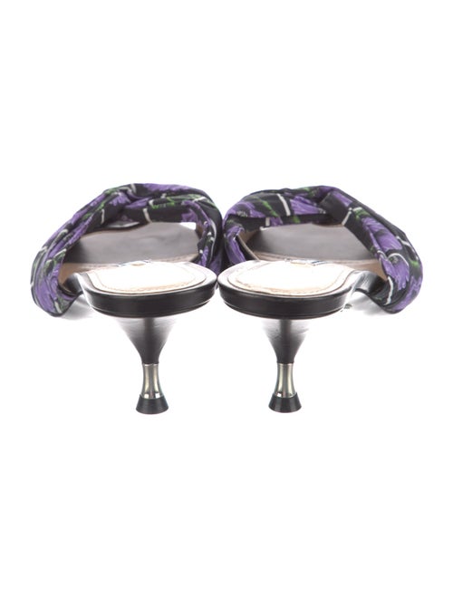 Prada Floral Print Slides