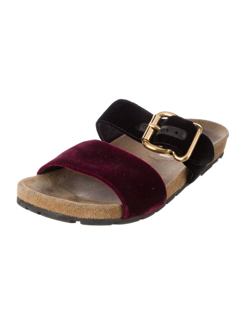 Prada Velvet Colorblock Pattern Espadrilles