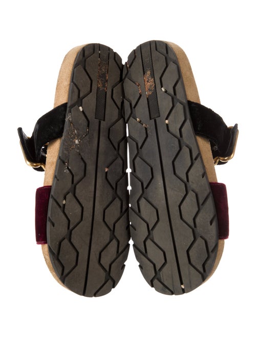 Prada Velvet Colorblock Pattern Espadrilles