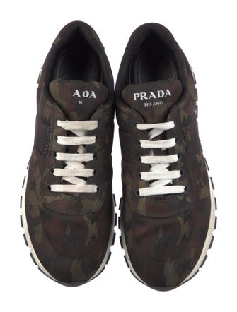 Prada Canvas Printed Sneakers