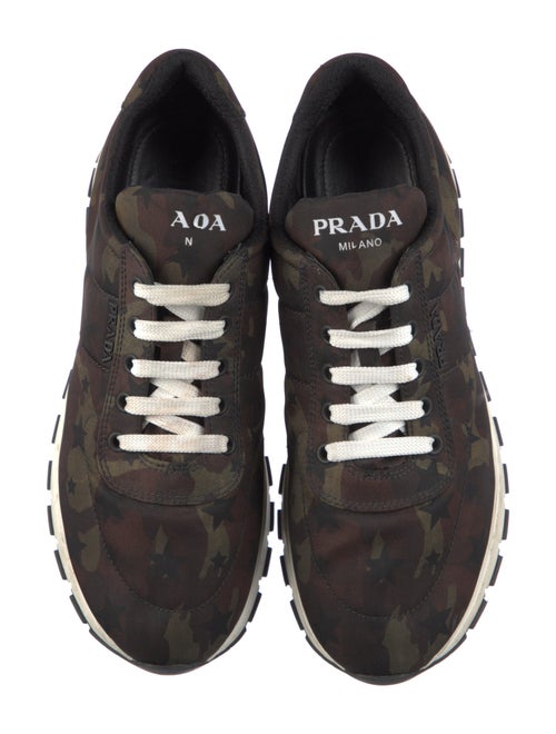 Prada Canvas Printed Sneakers