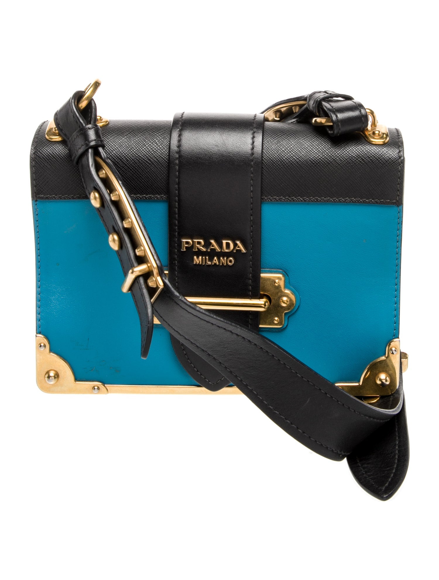 Prada City Calf Leather Cahier