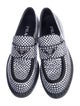 Prada Enameled Metal Triangle Sequins Loafers