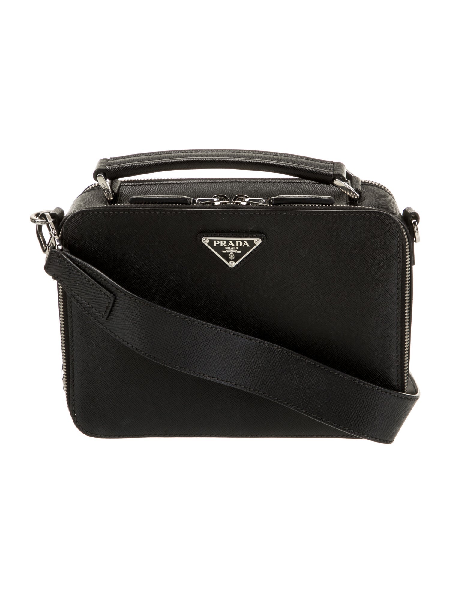 Prada Saffiano Leather Messenger Bag