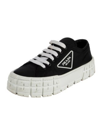 Prada Nylon Graphic Print Sneakers
