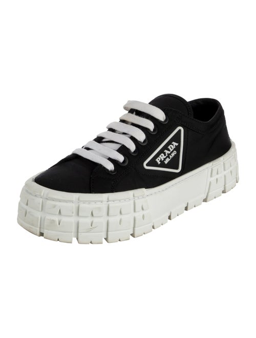 Prada Nylon Graphic Print Sneakers