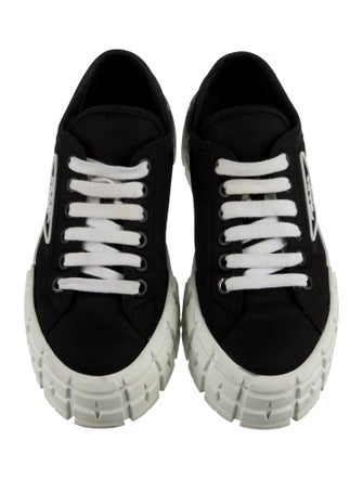 Prada Nylon Graphic Print Sneakers