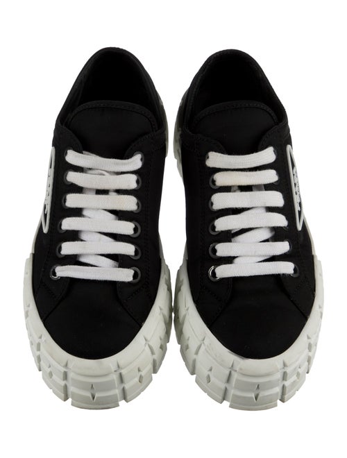 Prada Nylon Graphic Print Sneakers