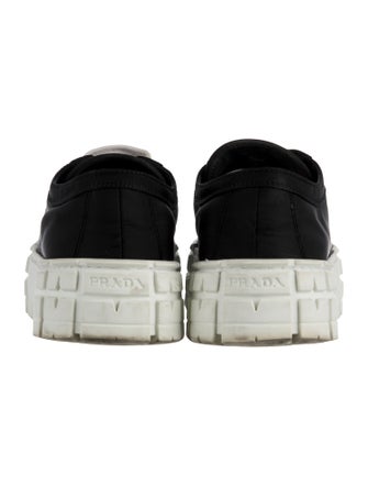Prada Nylon Graphic Print Sneakers