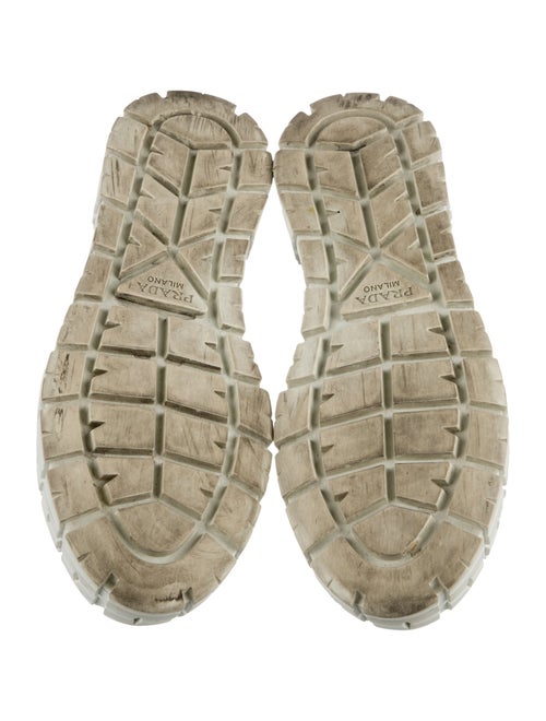 Prada Nylon Graphic Print Sneakers