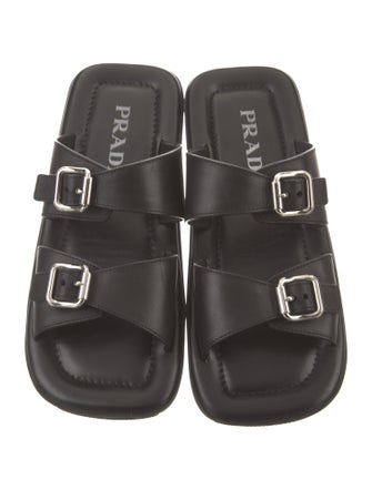 Prada Leather Slides