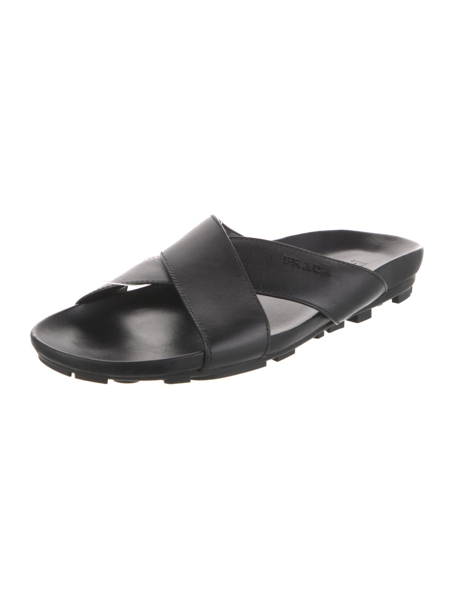 Prada Leather Slides