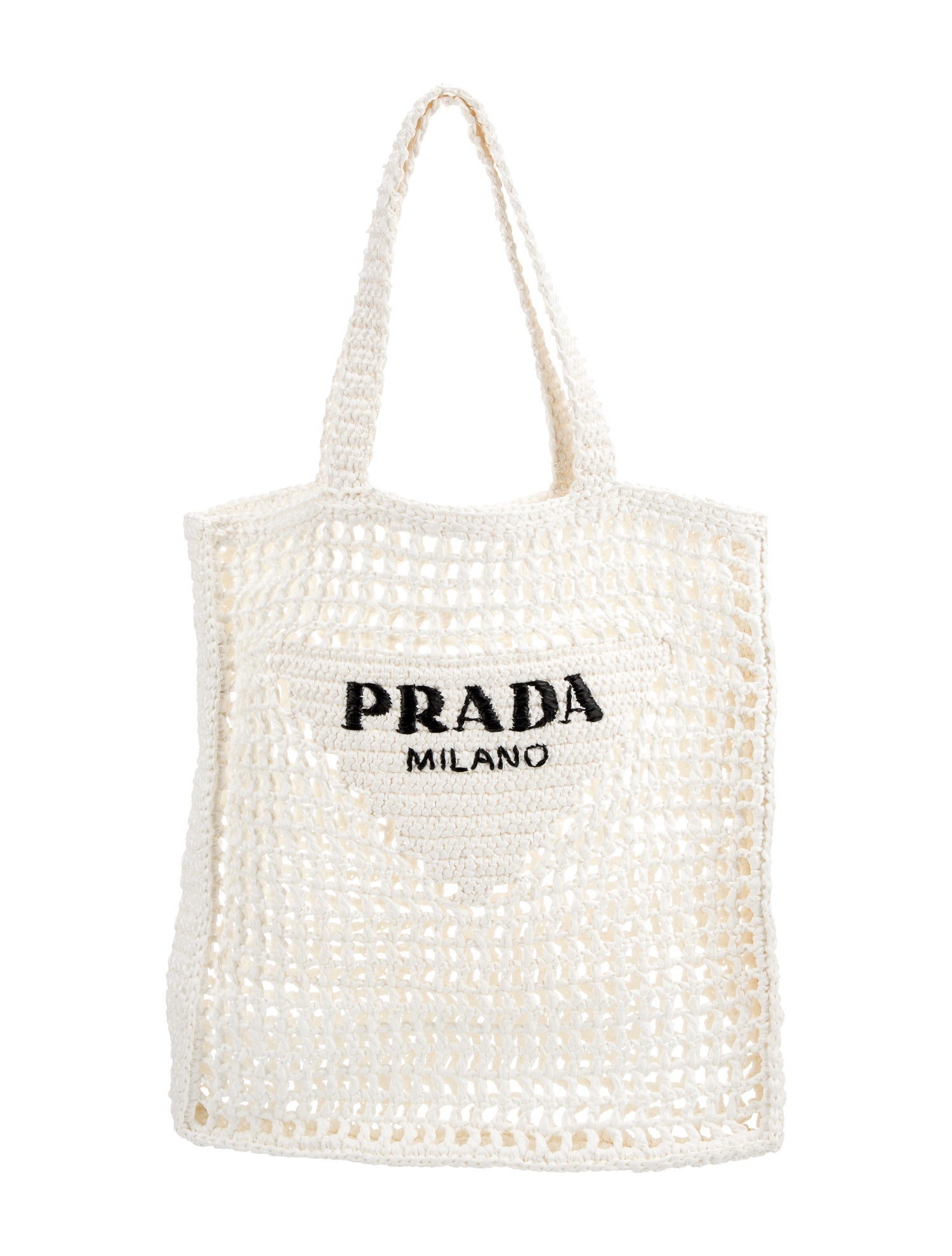 Prada Raffia Tote