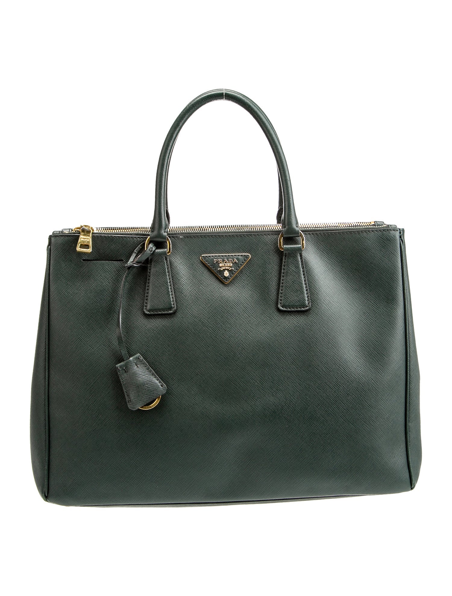 Prada Saffiano Leather Galleria Double Zip Large