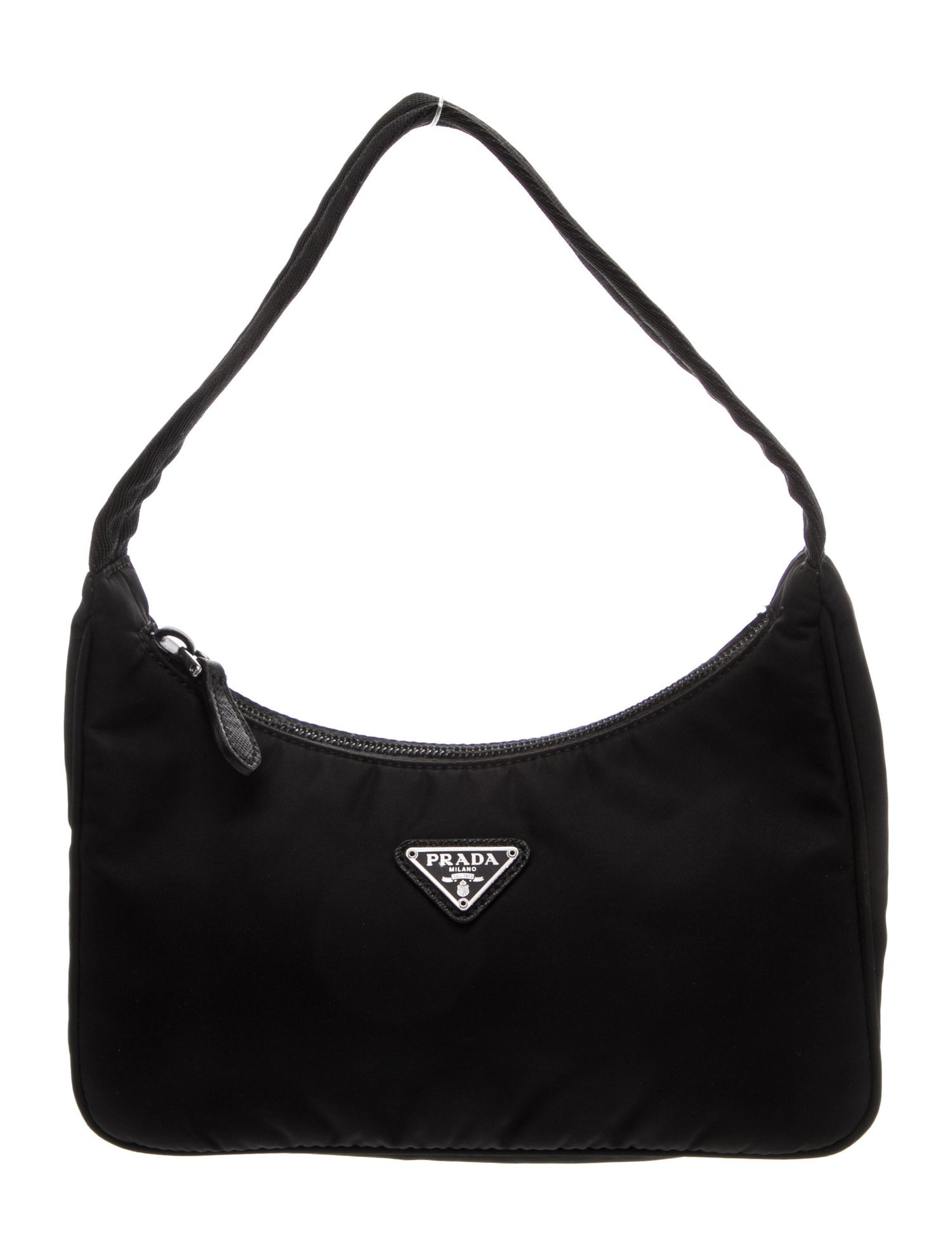 Prada Enameled Metal Triangle Re-Edition 2000