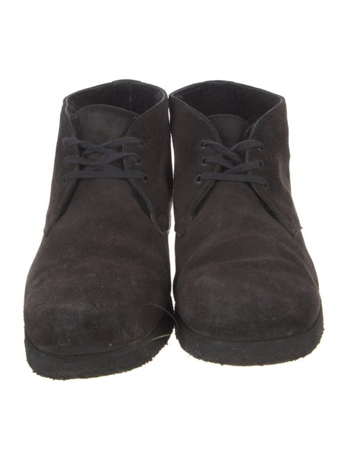 Prada Suede Lace-Up Boots