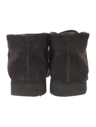 Prada Suede Lace-Up Boots