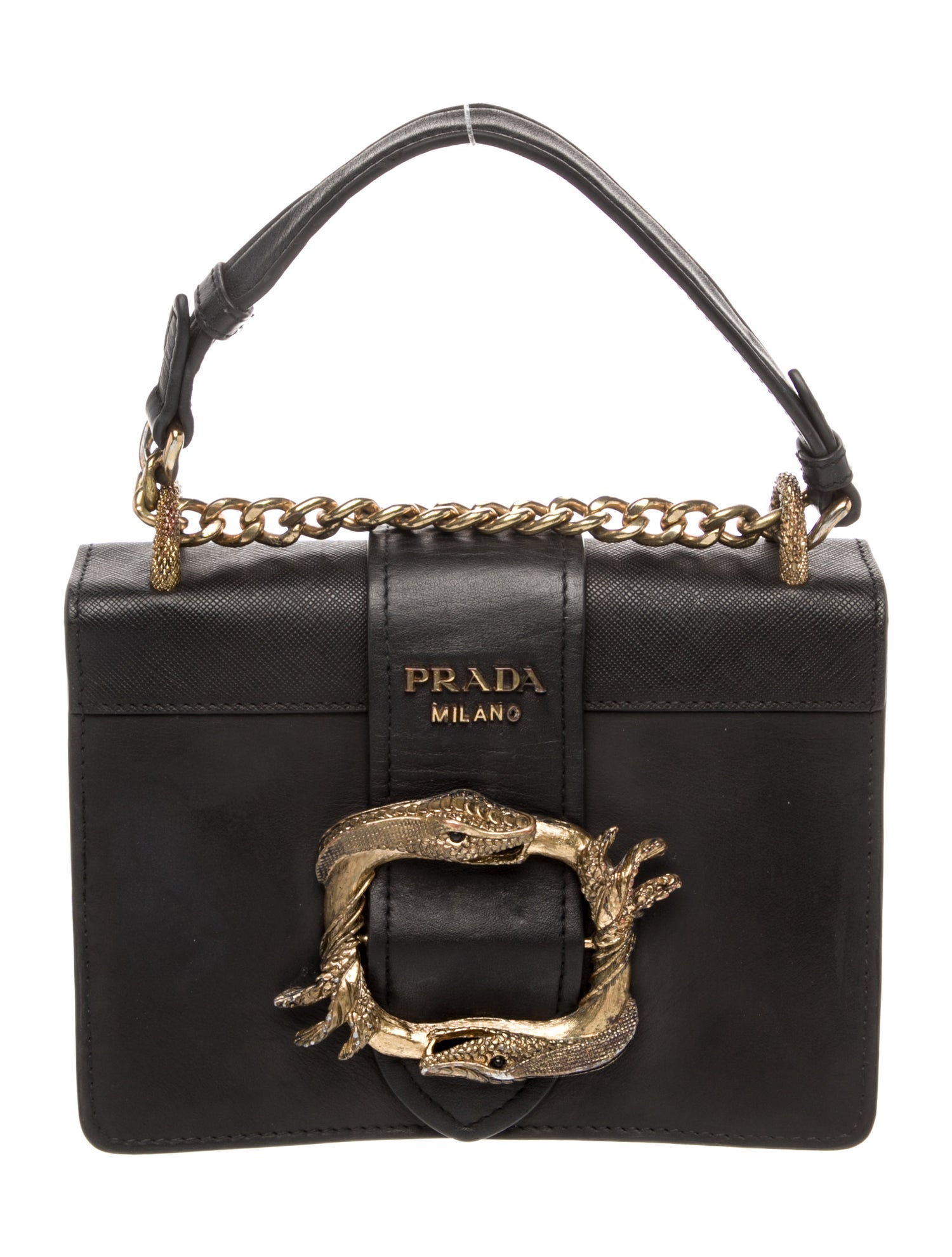 Prada City Calf Leather Animalier Cahier