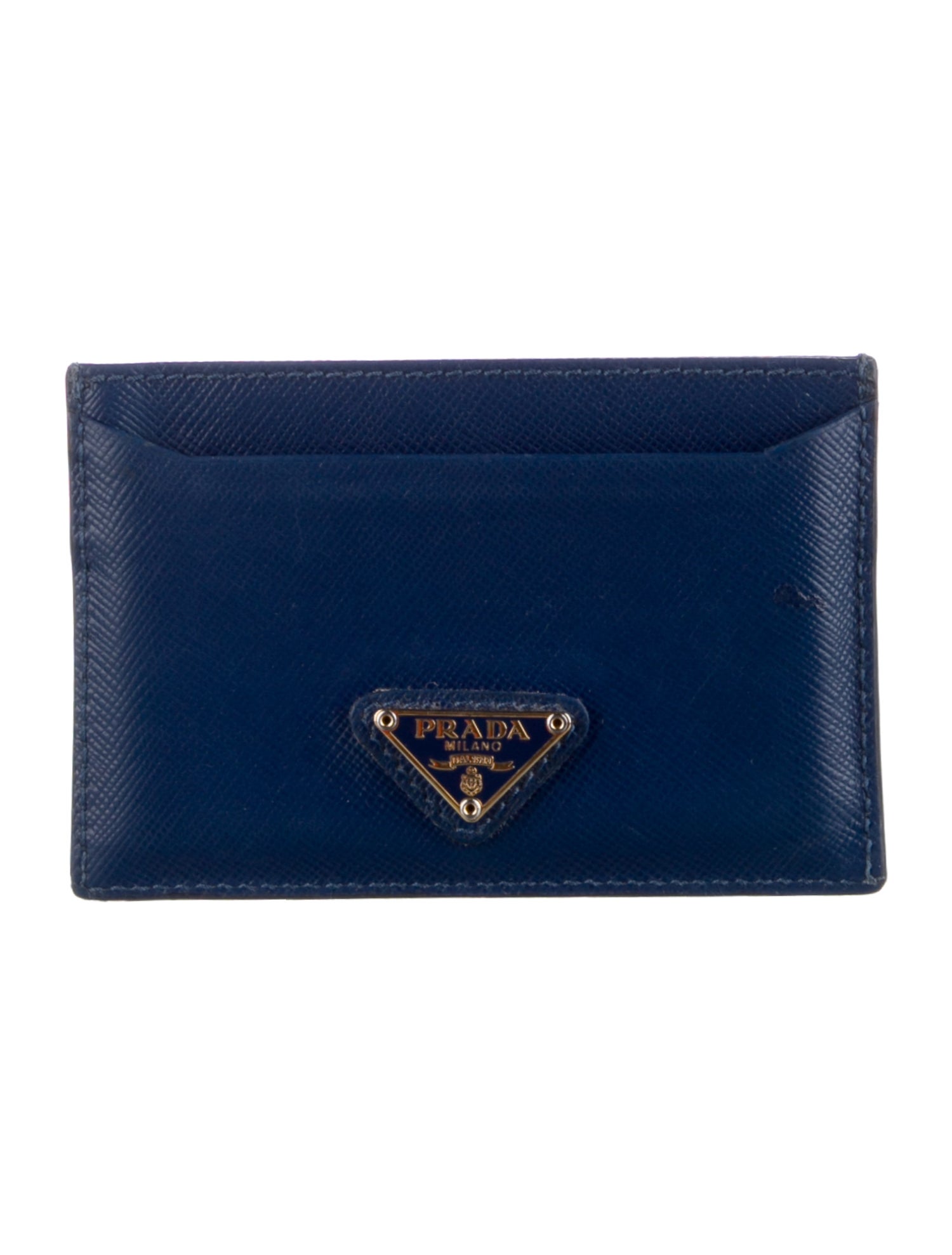Prada Saffiano Metal Leather Card Holder