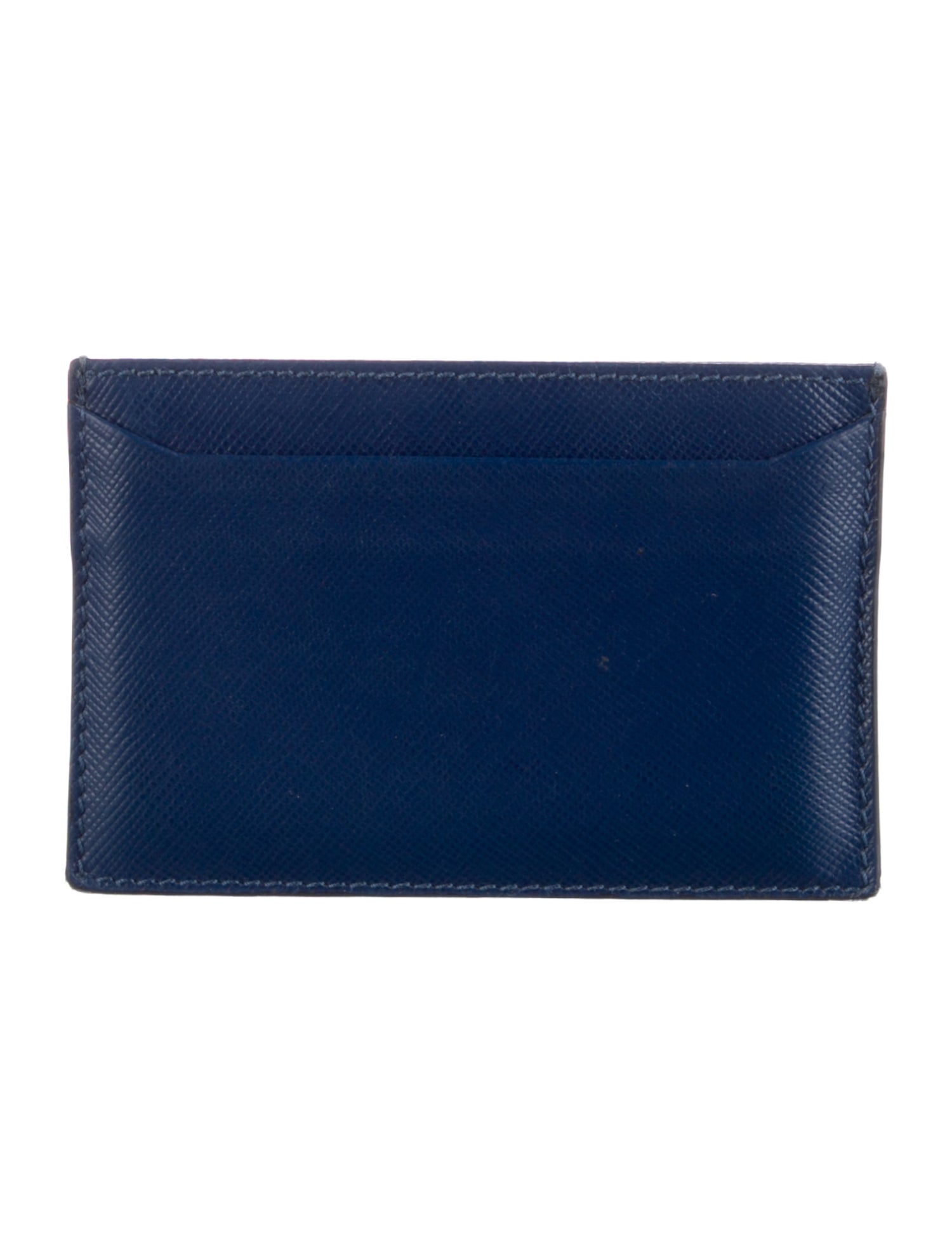 Prada Saffiano Metal Leather Card Holder