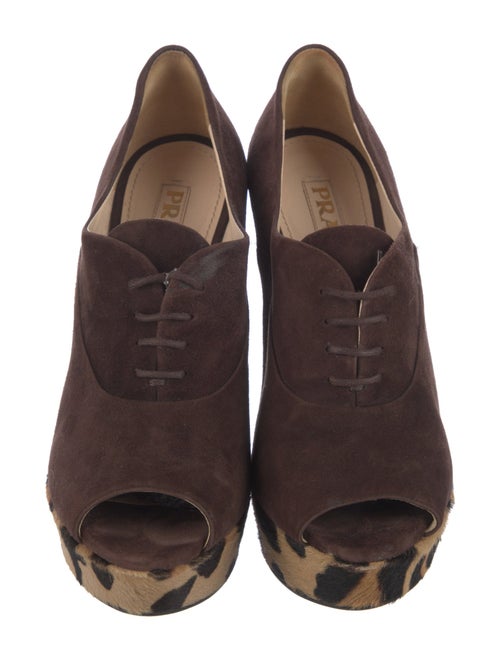 Prada Suede Animal Print Pumps