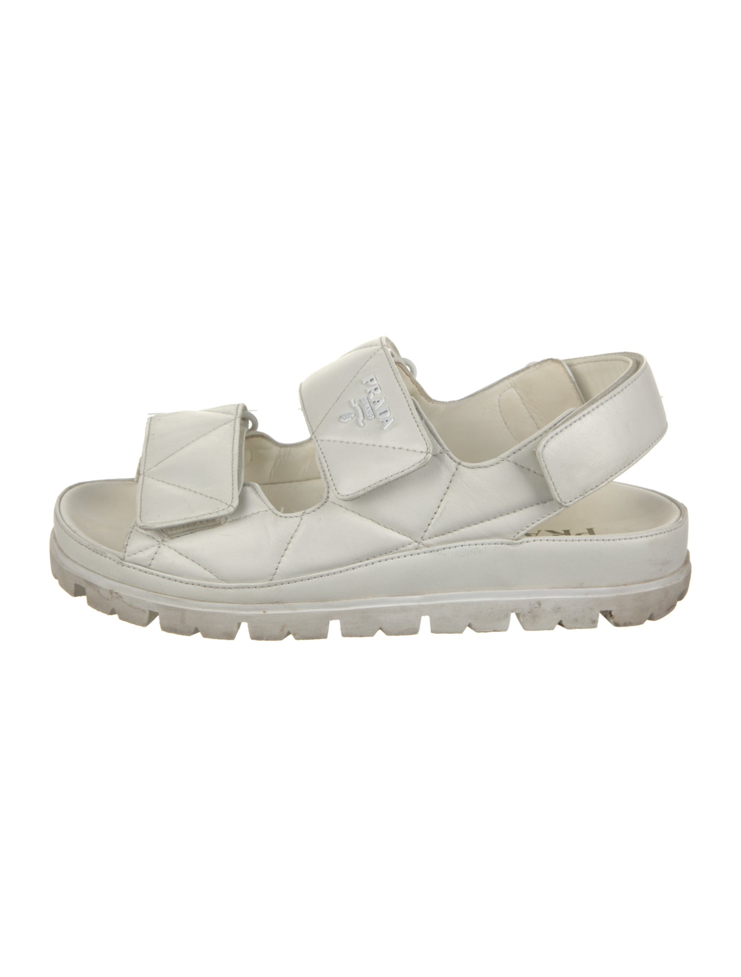 Prada Leather Slingback Sandals