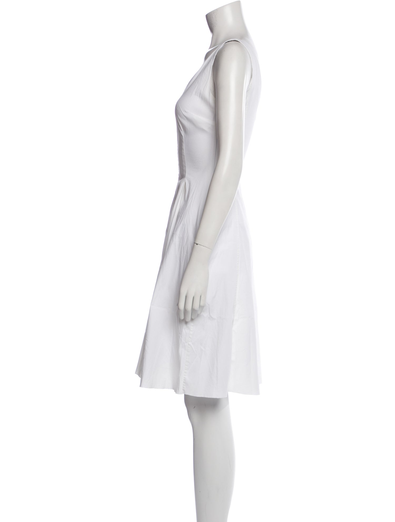 Prada V-Neck Knee-Length Dress