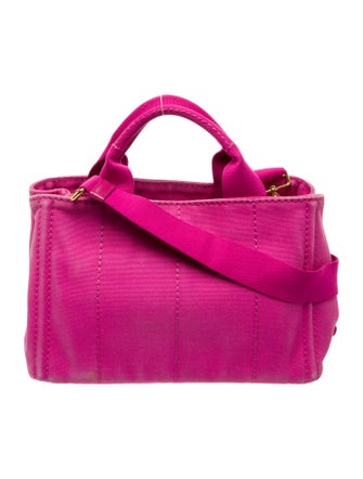 Prada Enameled Metal Triangle Top Handle Bag Medium