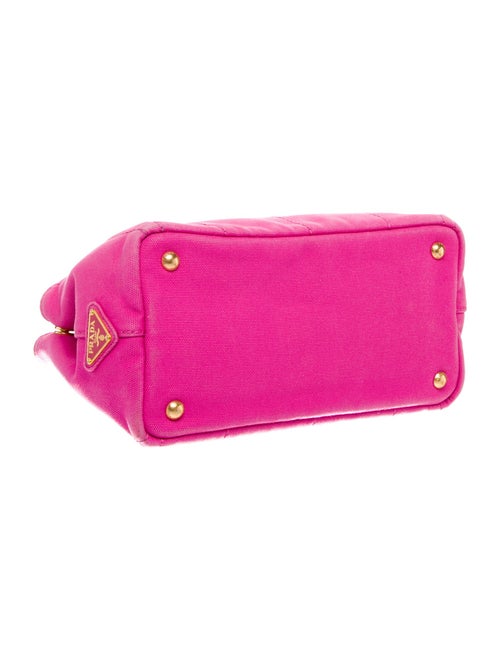 Prada Enameled Metal Triangle Top Handle Bag Medium