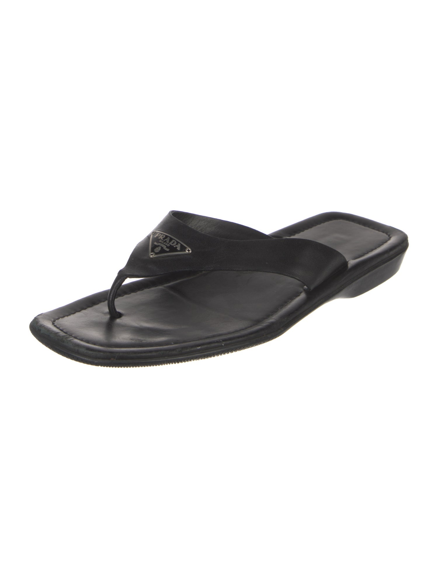 Prada Leather Slides