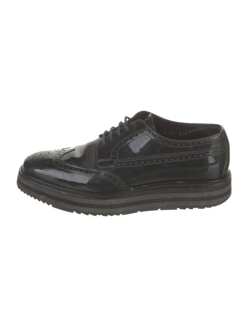 Prada Patent Leather Lasercut Accents Brogues