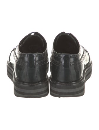 Prada Patent Leather Lasercut Accents Brogues