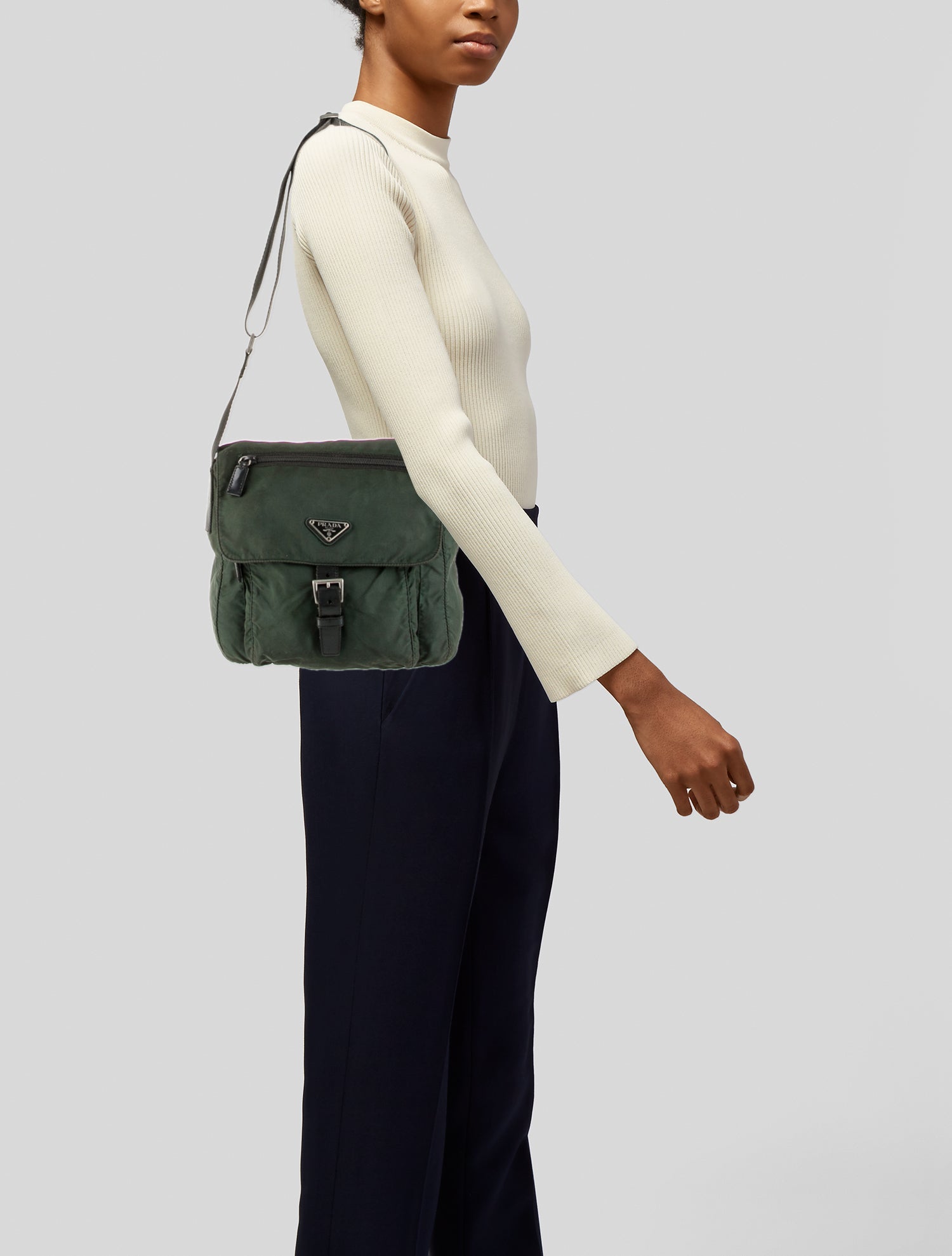 Prada Tessuto Nylon Messenger Bag