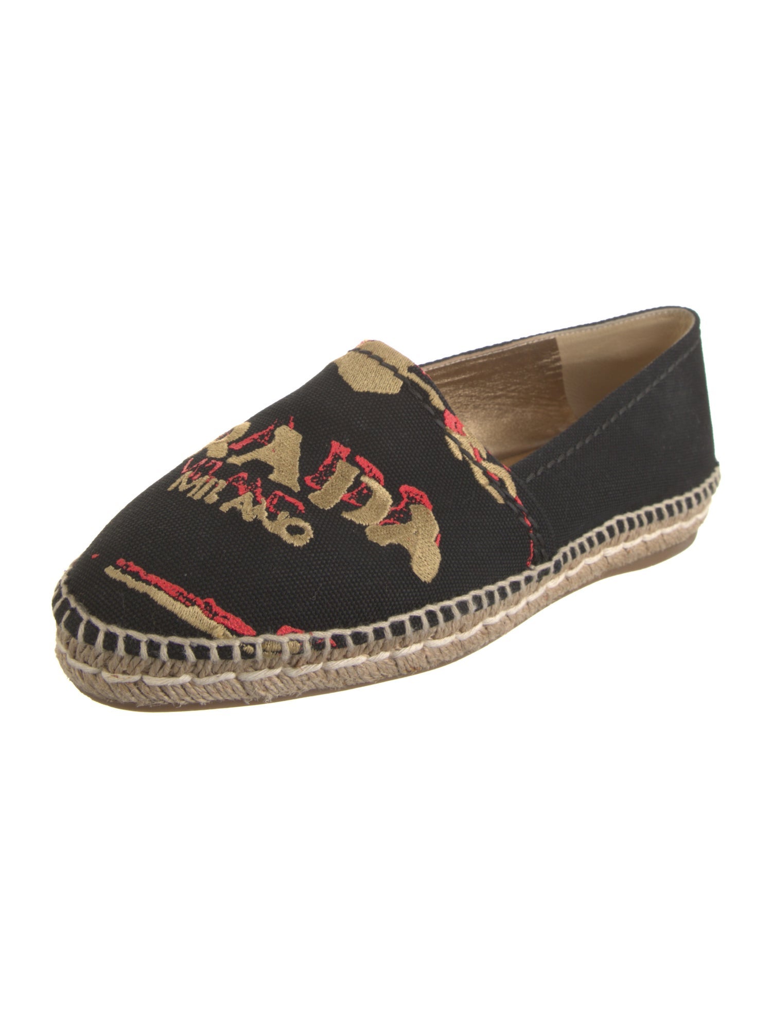 Prada Canvas Printed Espadrilles