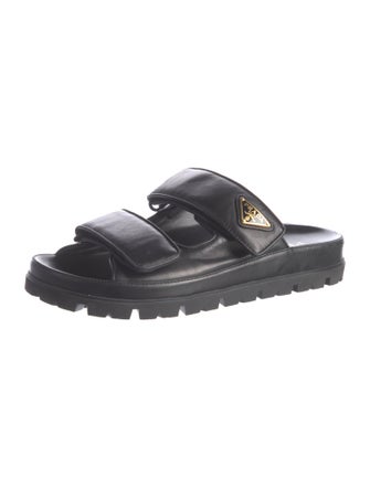 Prada Leather Slides