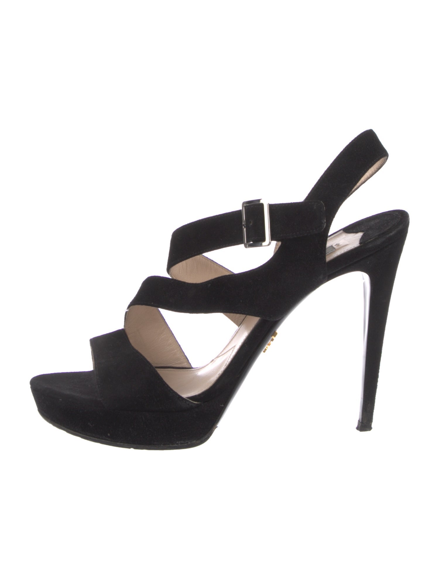 Prada Suede Slingback Sandals